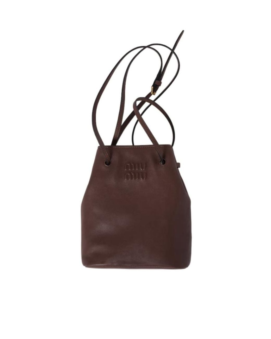 Miu Miu Brown Nappa Leather Mini-Bag