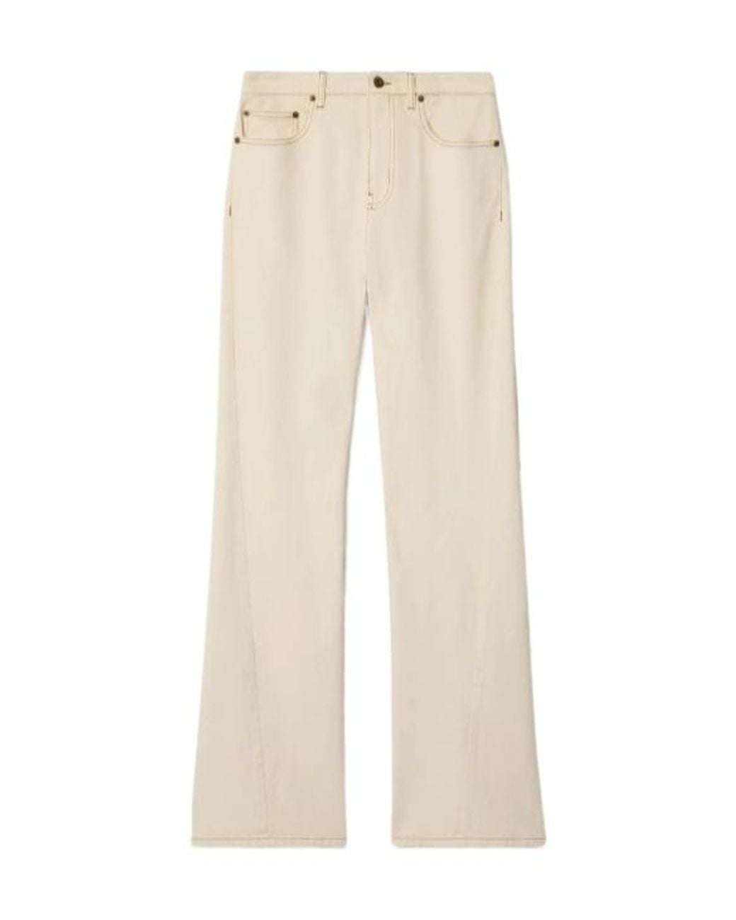 Burberry Natural High Rise Bootcut Jeans