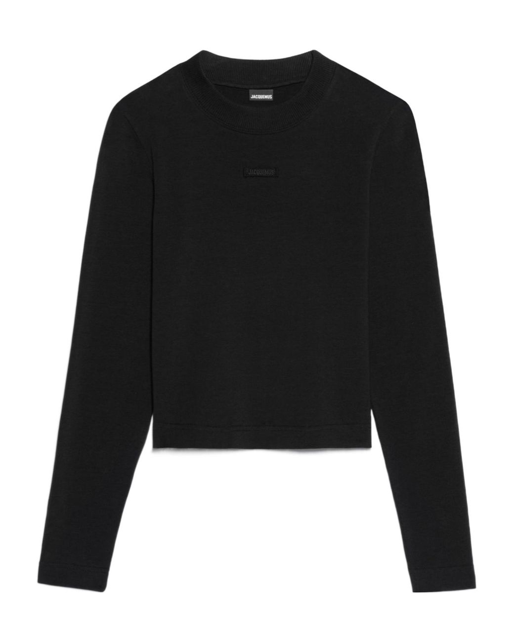 Jacquemus Black Logo Patch Long-Sleeve Top