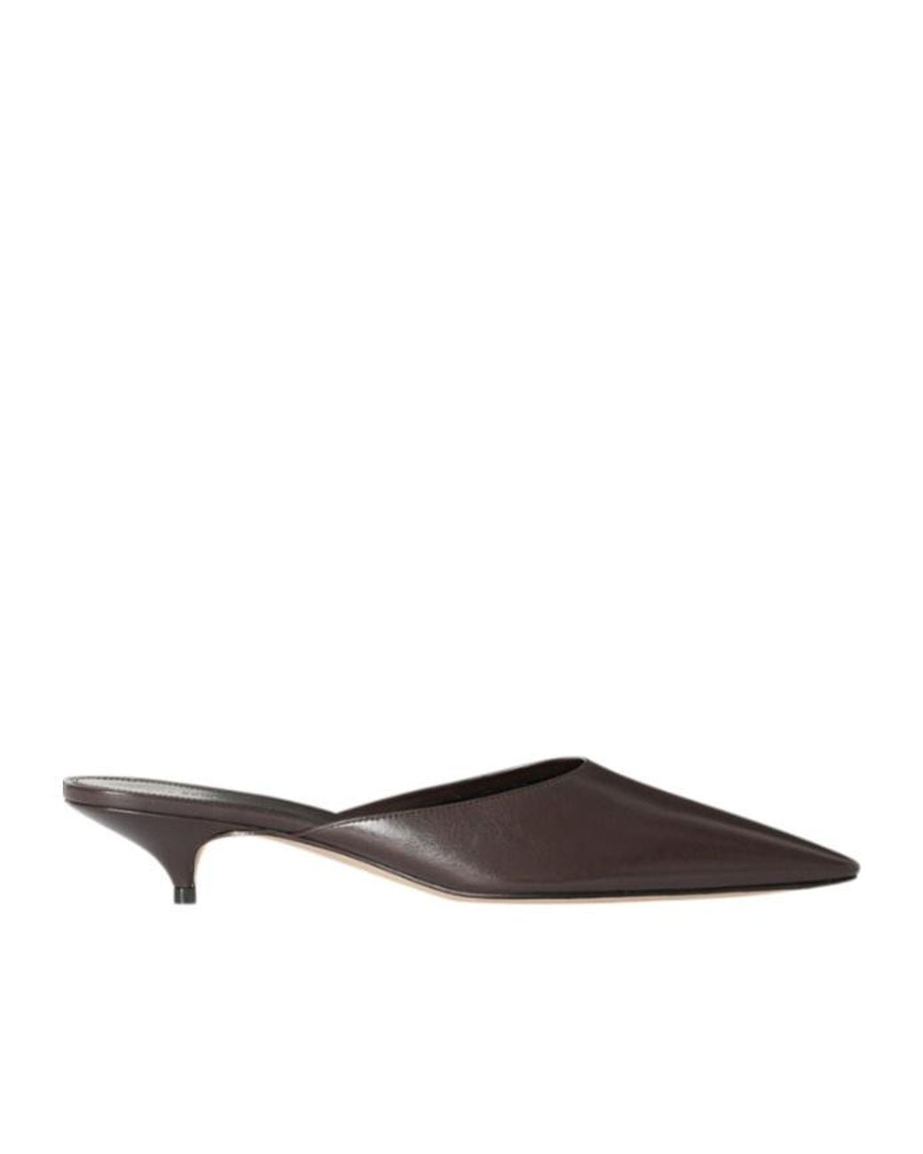The Row Brown Liisa Kitten Mules