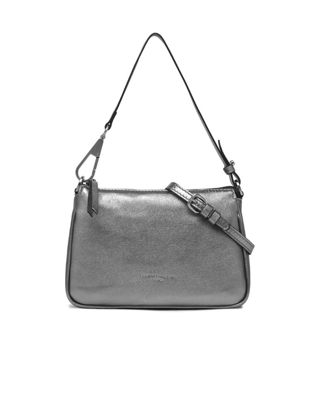 Gianni Chiarini Gray Logo Shoulder Bag