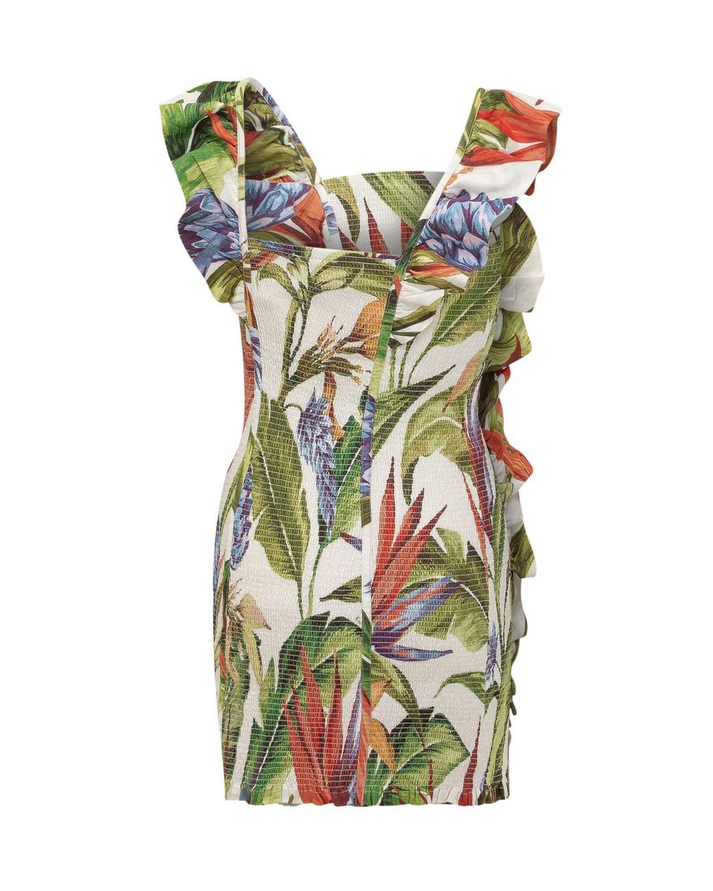 Farm Rio Multicolor Florart Ruffled Mini Dress