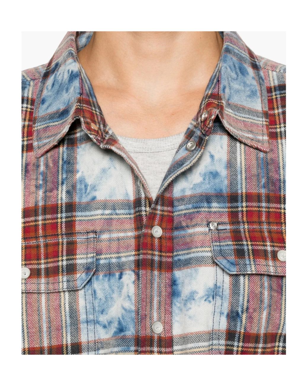 Purple Brand Multicolor Check Print Shirt for men