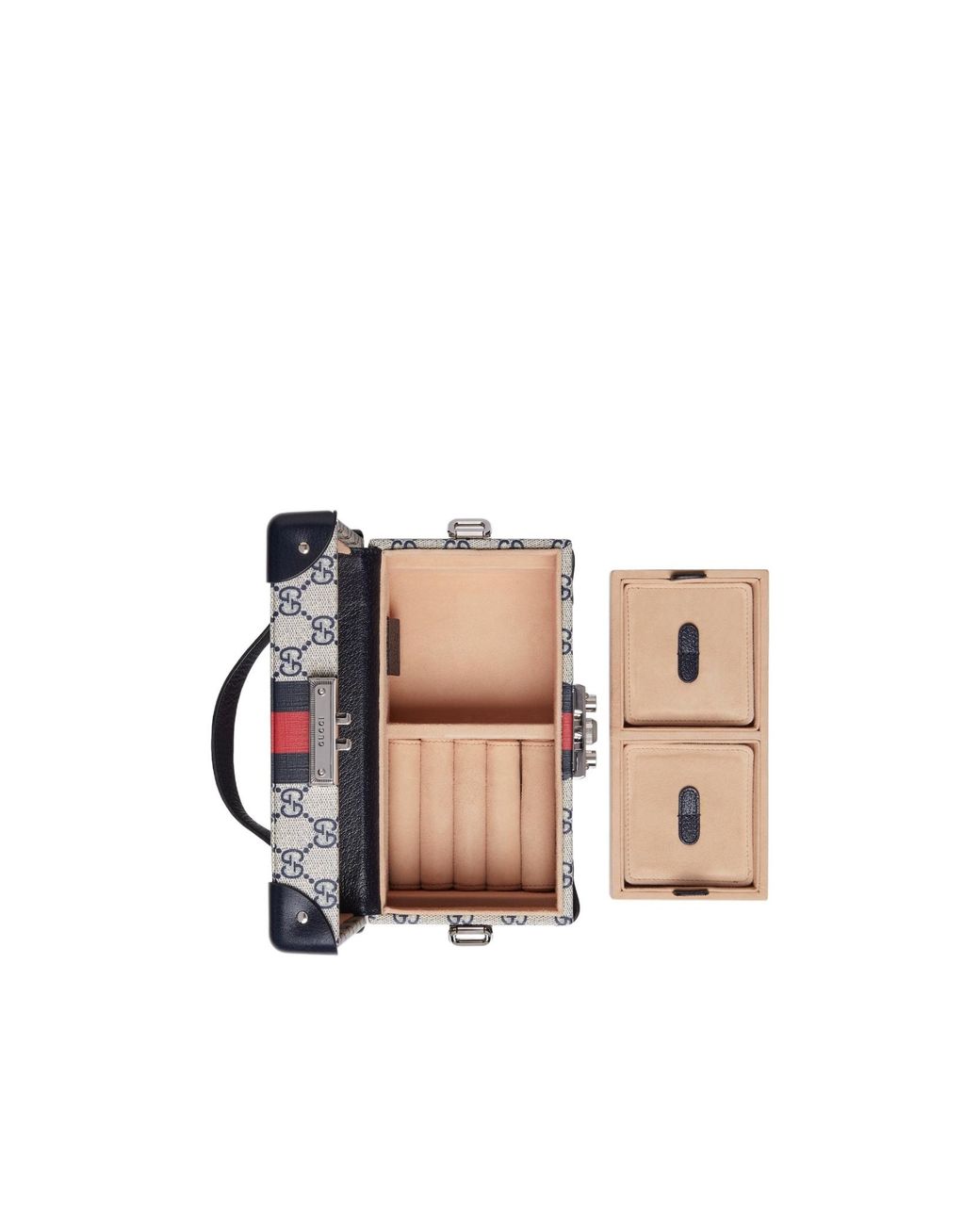 Gucci White Savoy Small Rigid Jewelry Box