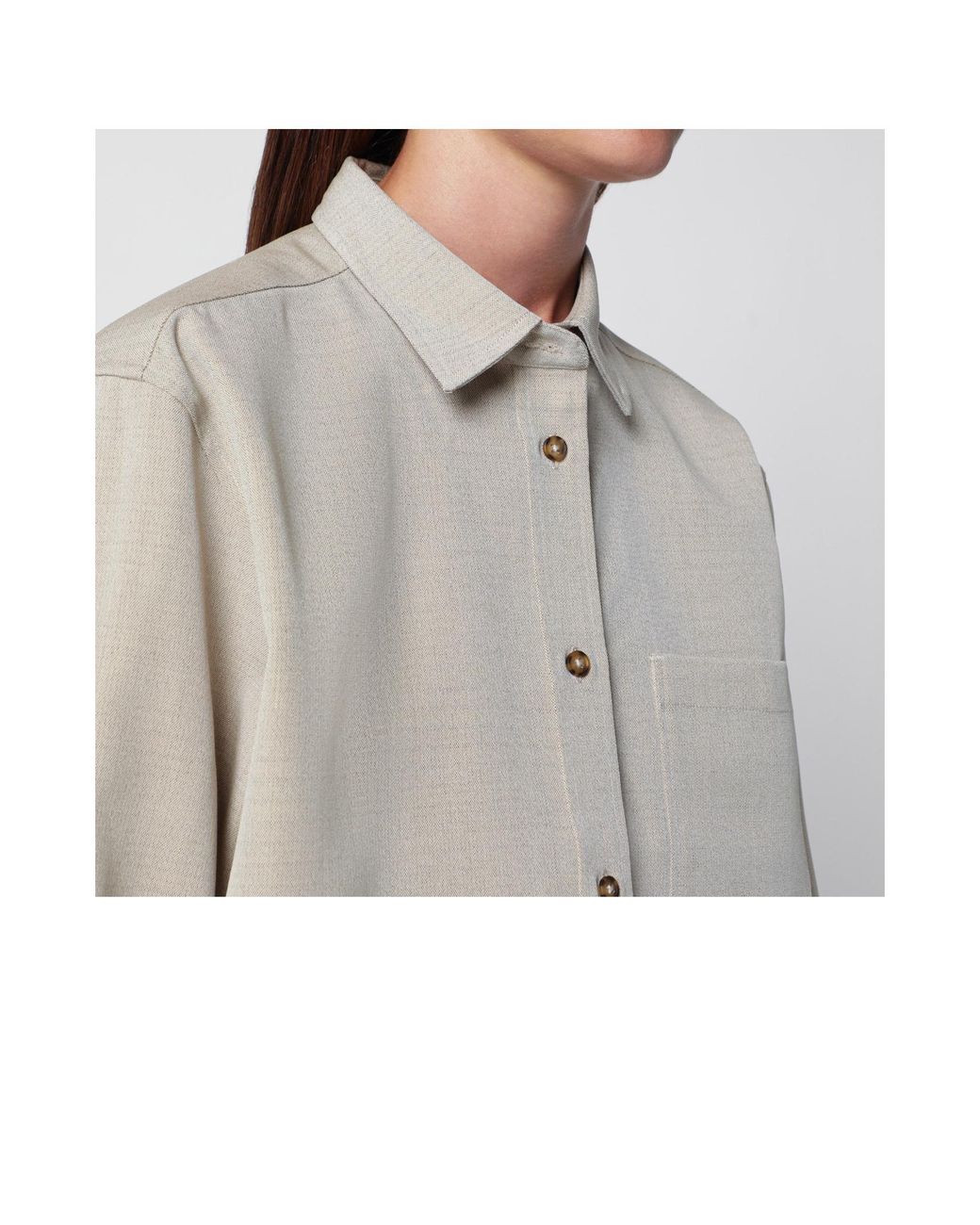Rohe Gray Long-Sleeved Shirt