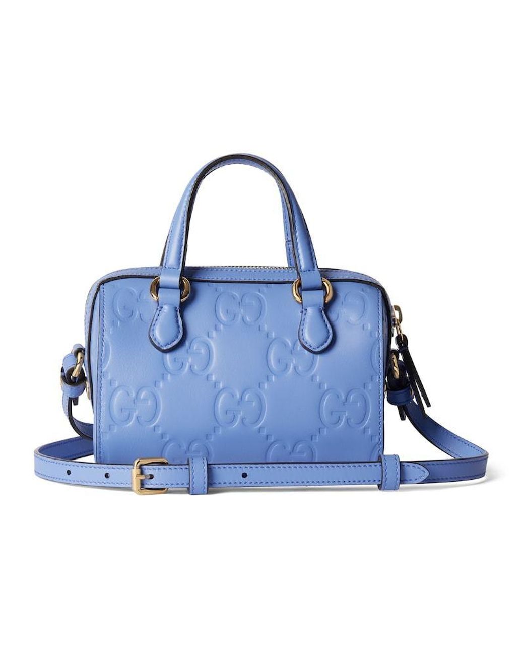Gucci Blue Gg Super Mini Handbag