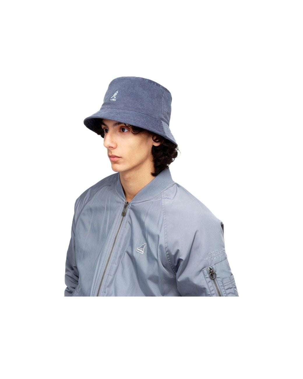 Kangol Blue Corduroy Fisherman's Hat for men