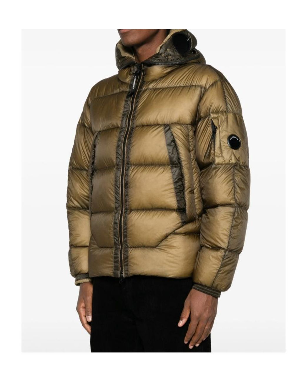 C P Company Multicolor Explorer Hooded Down Jacket for men