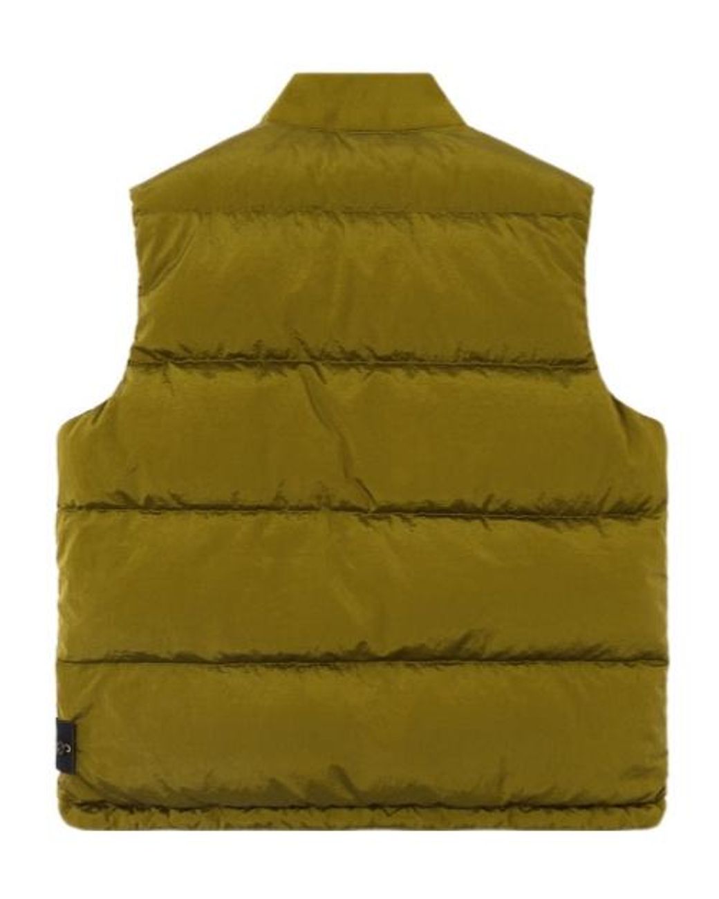 Stone Island Green Zipped Quilted Vest for men