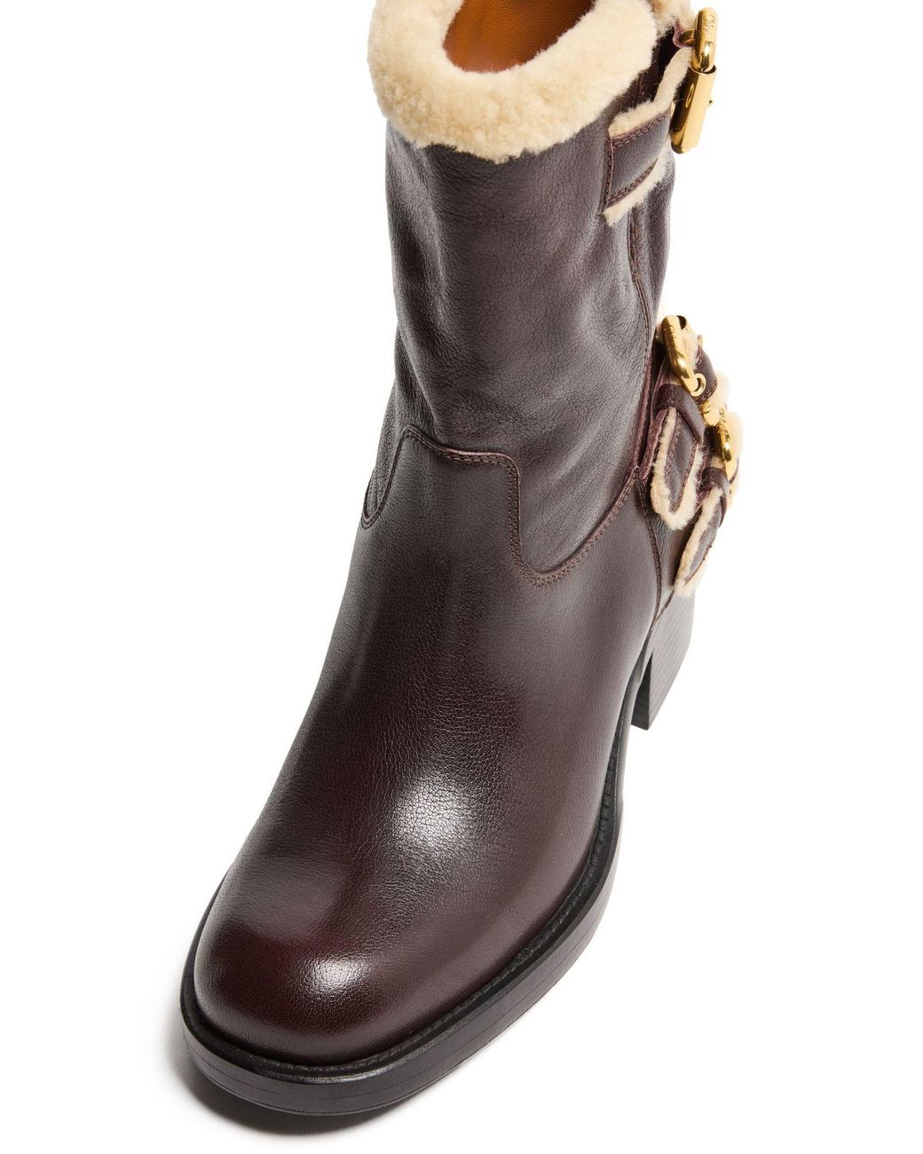 Chloé Brown Dakota Ankle Boots