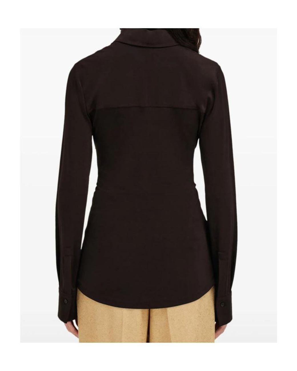 Ferragamo Black Long-Sleeved Shirt