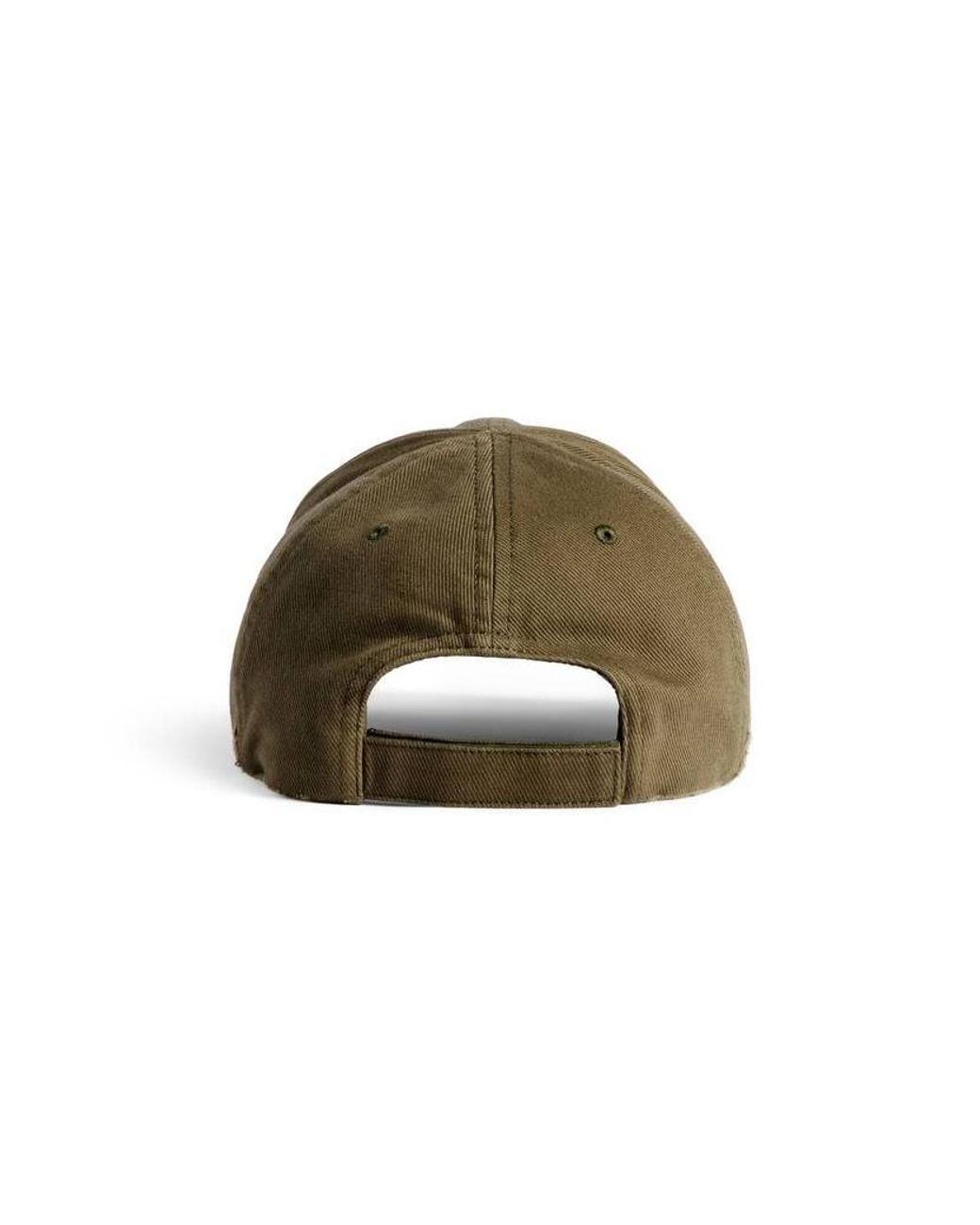 Balenciaga Green Masking Tape Distressed Baseball Cap for men