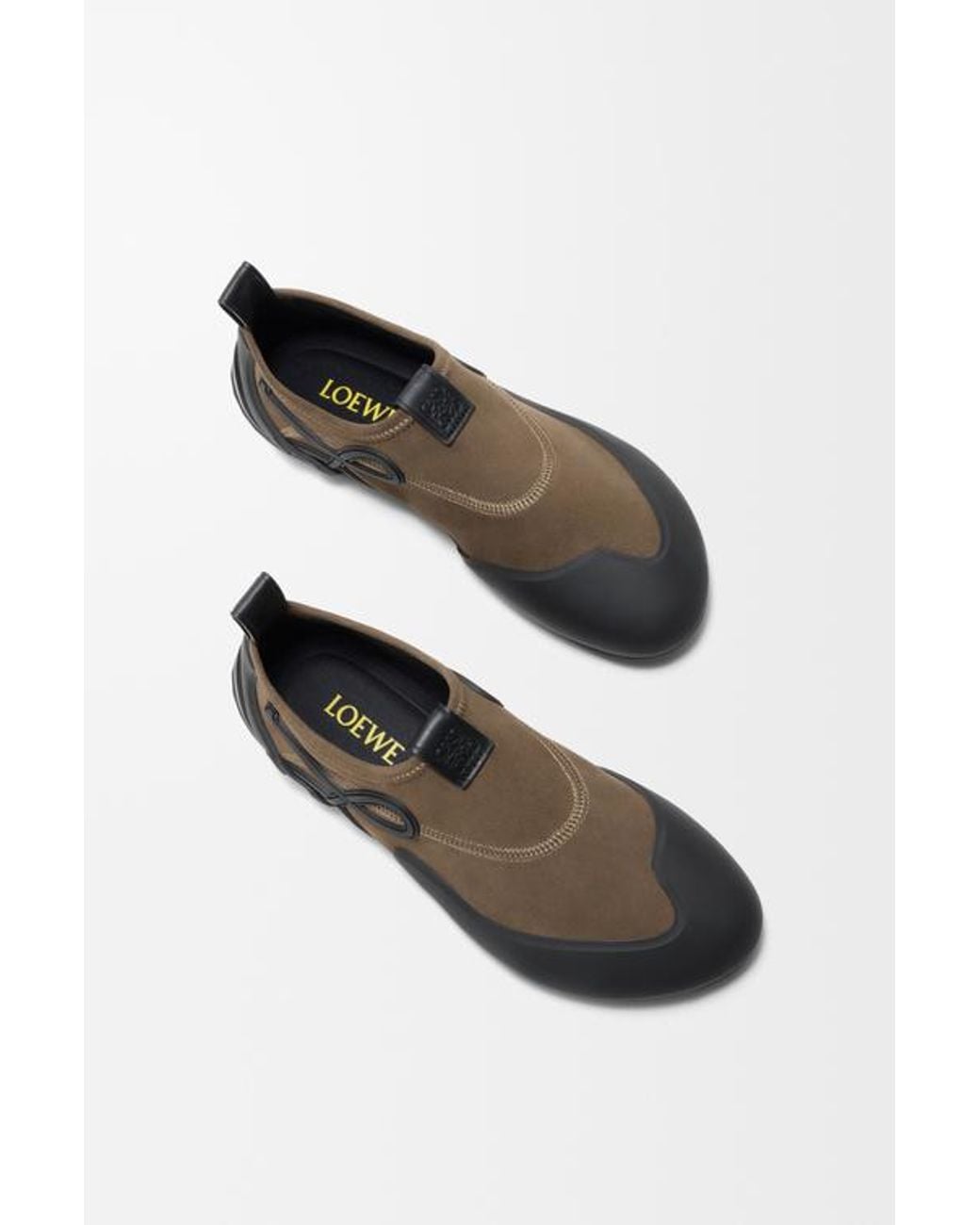 Loewe Brown Grip Aqua Slip-On Sneakers for men