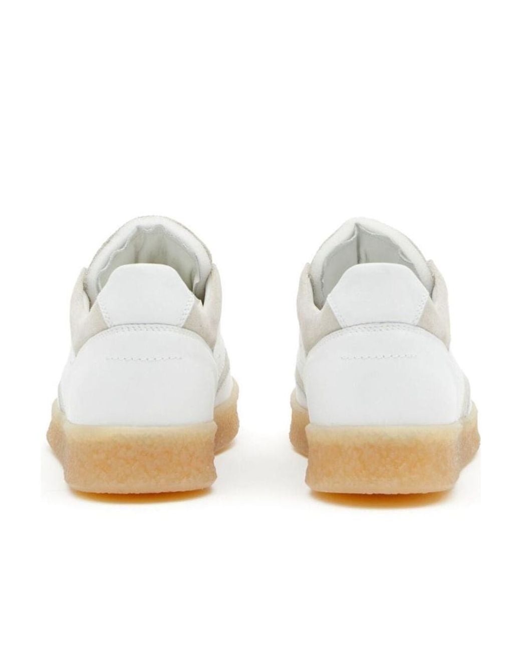 MM6 by Maison Margiela White Replica Lace-Up Sneakers