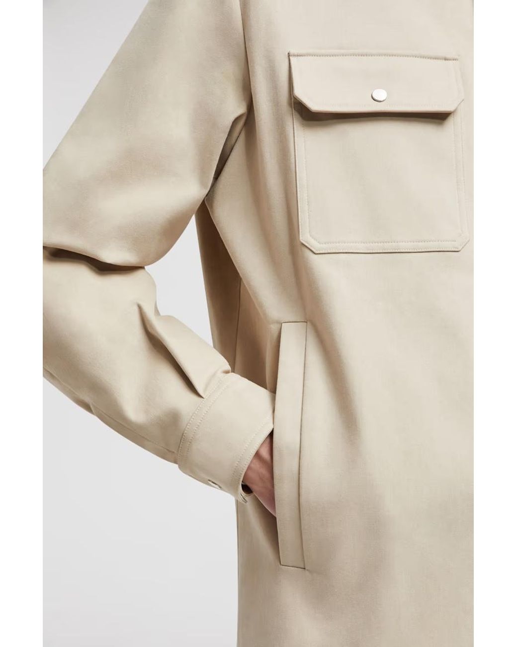 Moncler Natural Collared Long-Sleeve Shirt for men