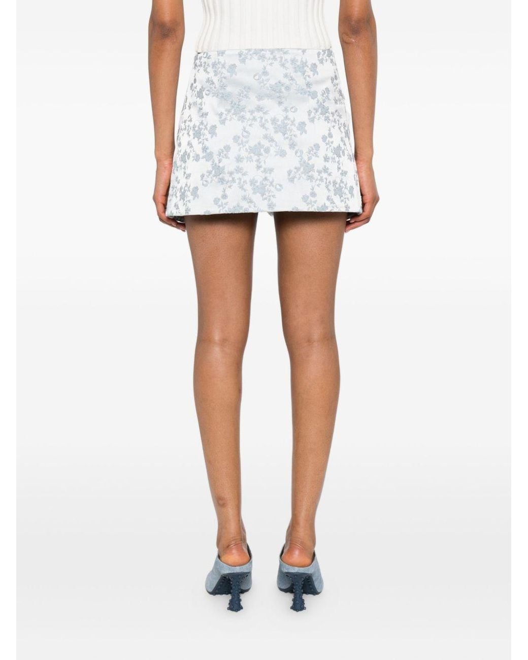 Coperni White Patterned Skirt