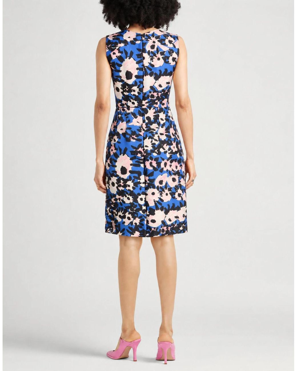 Marni Blue Midi Dress Cotton, Silk