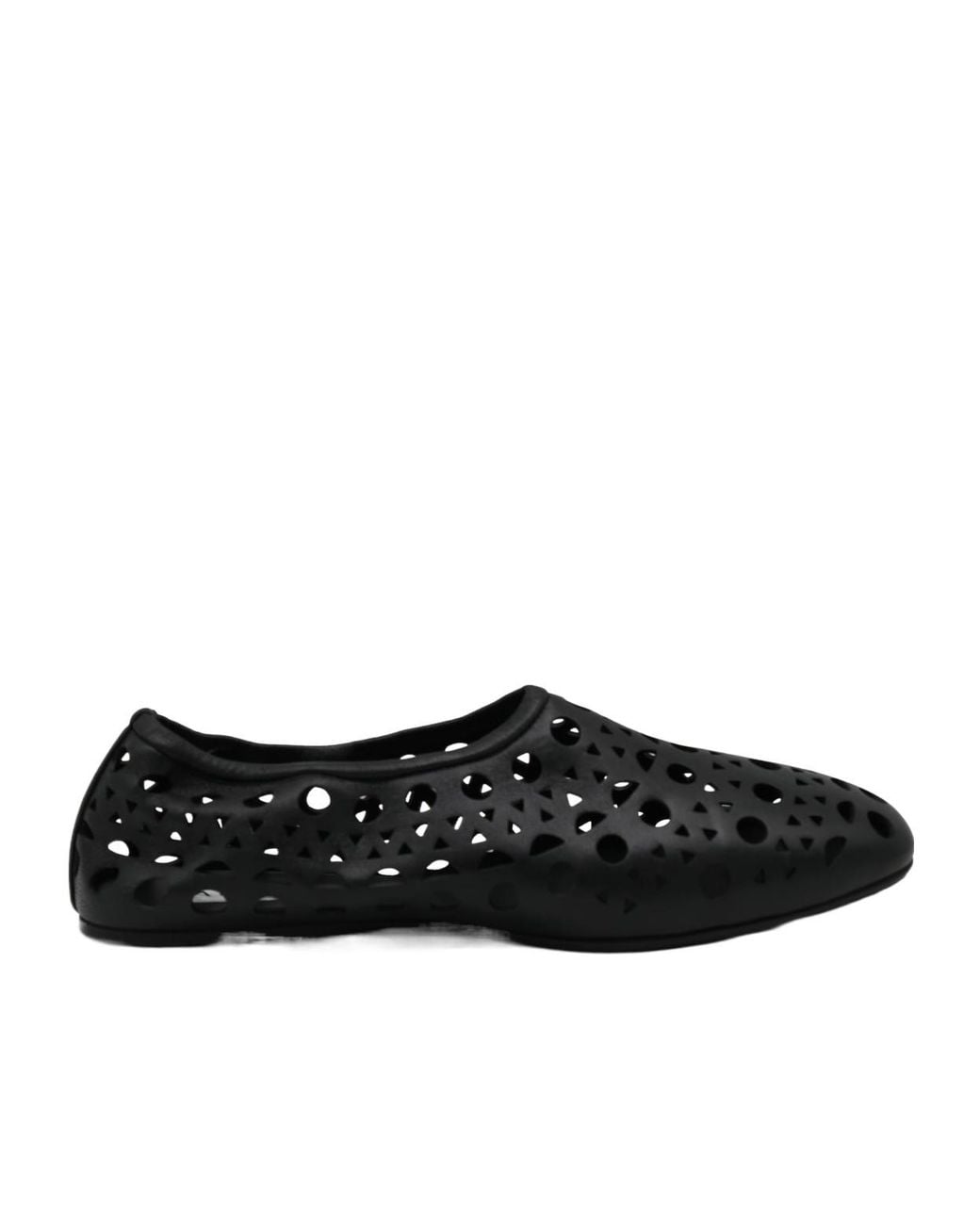 Alaïa Black Alaïa Laser-Cut Flat Shoes