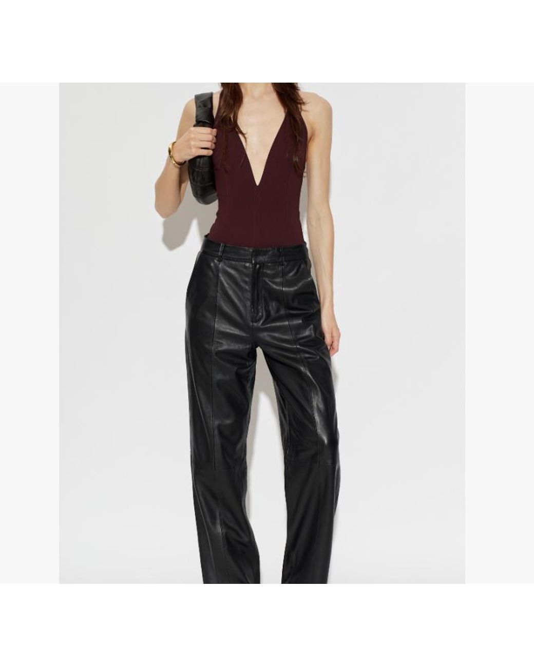 IRO Purple V-Neck Sleeveless Jumpsuit