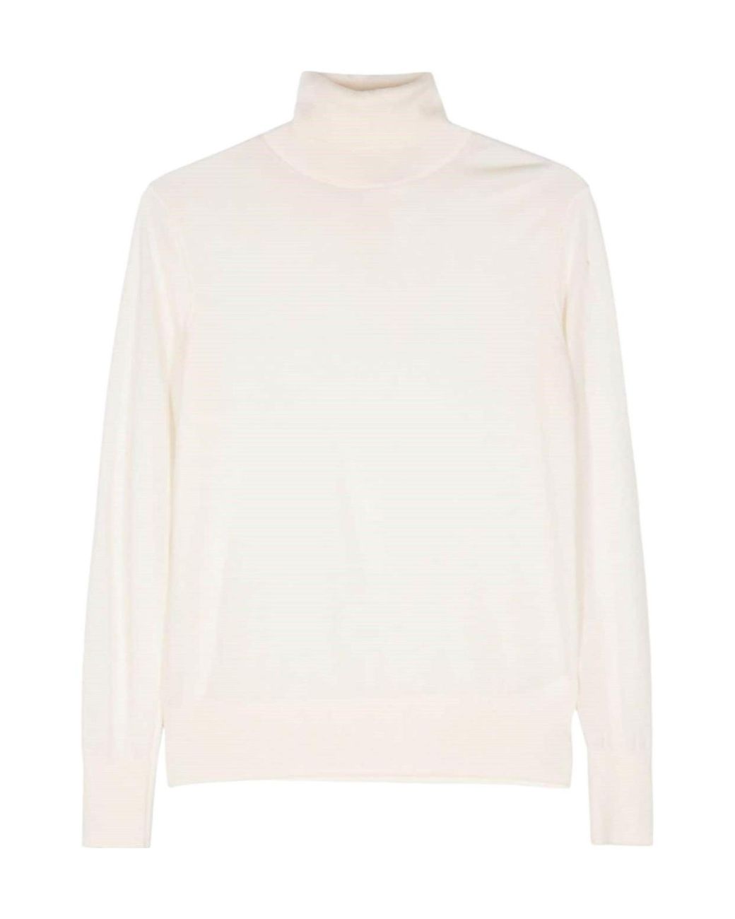Forte_forte White Superfine Merinos Turtleneck Knitwear