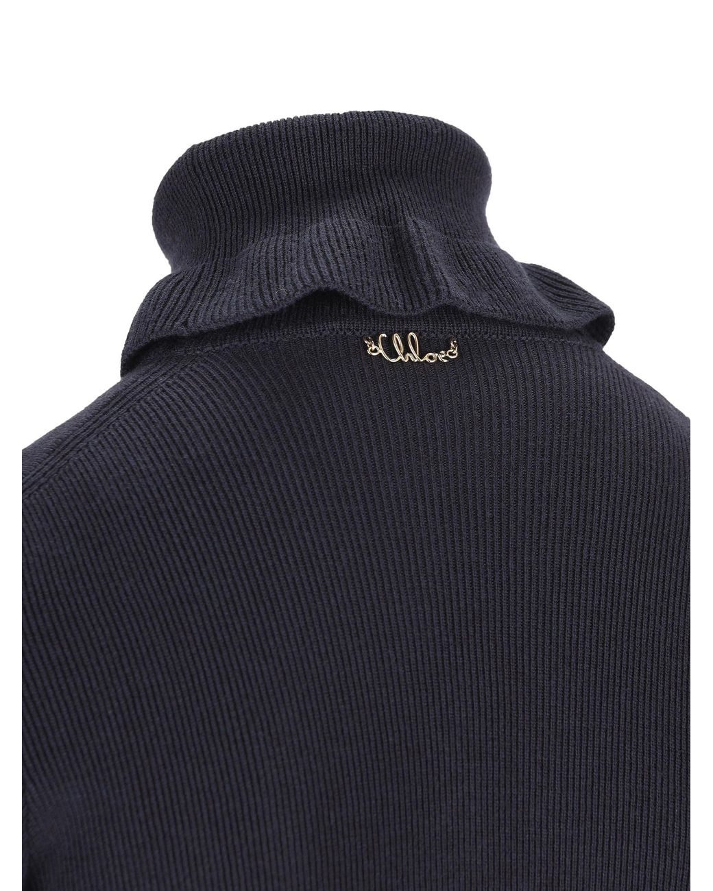 Chloé Blue Turtleneck Sweater