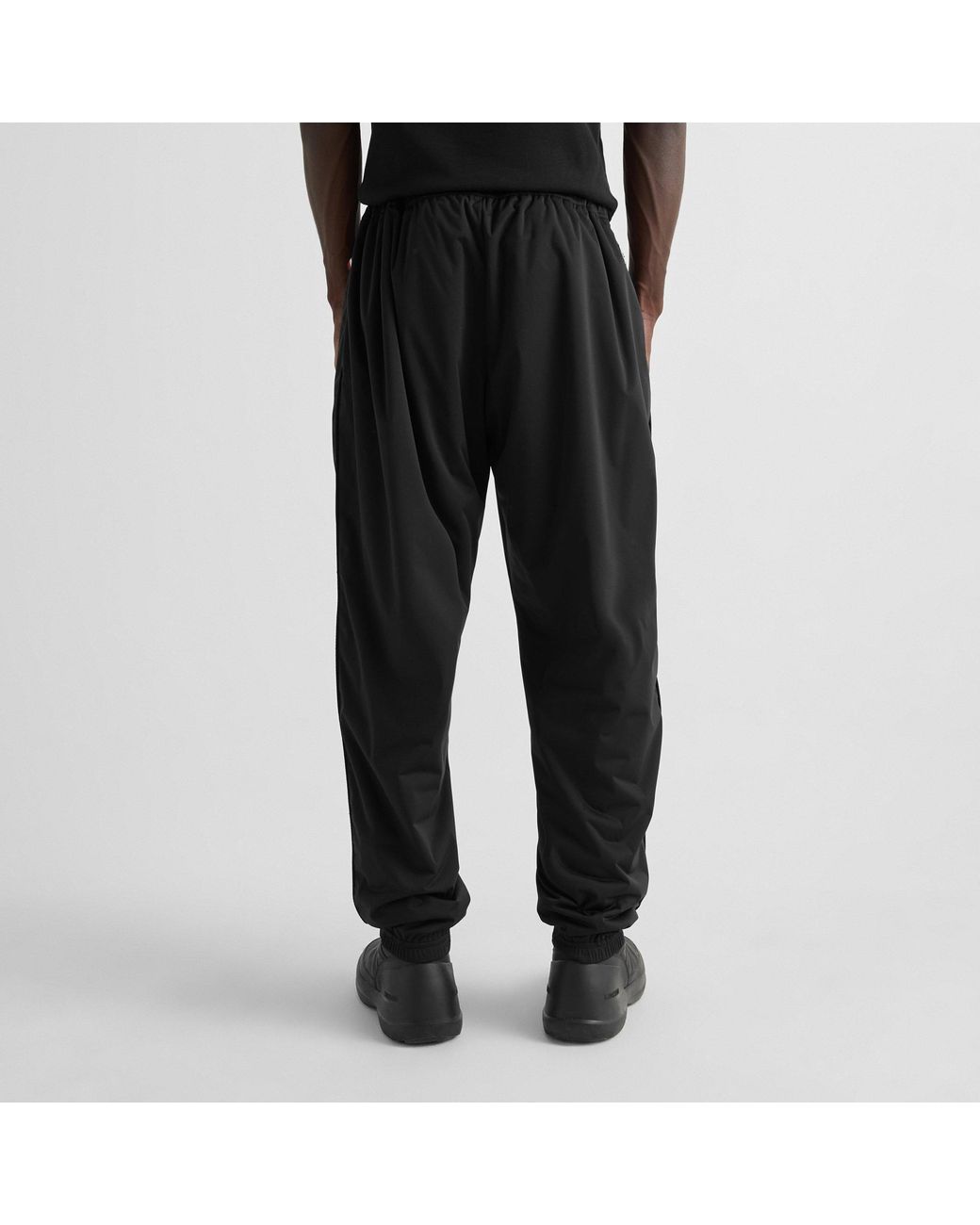 Moncler Black Drawstring Ankle Sweatpants for men