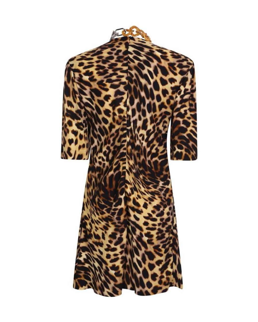 Stella McCartney Black Leopard-Print Dress