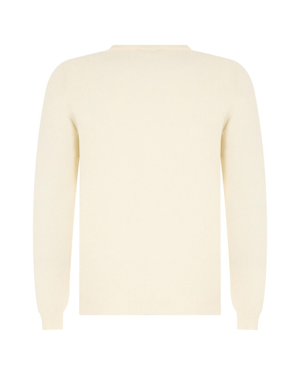 Roberto Collina White Crewneck Knit Sweater for men