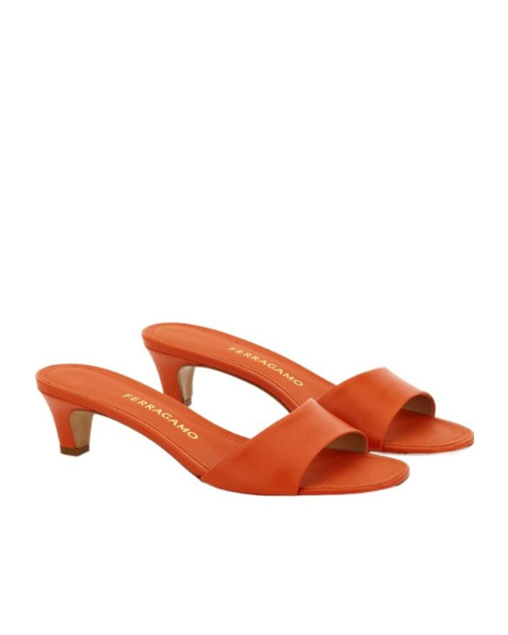 Ferragamo Red Low Heeled Slide