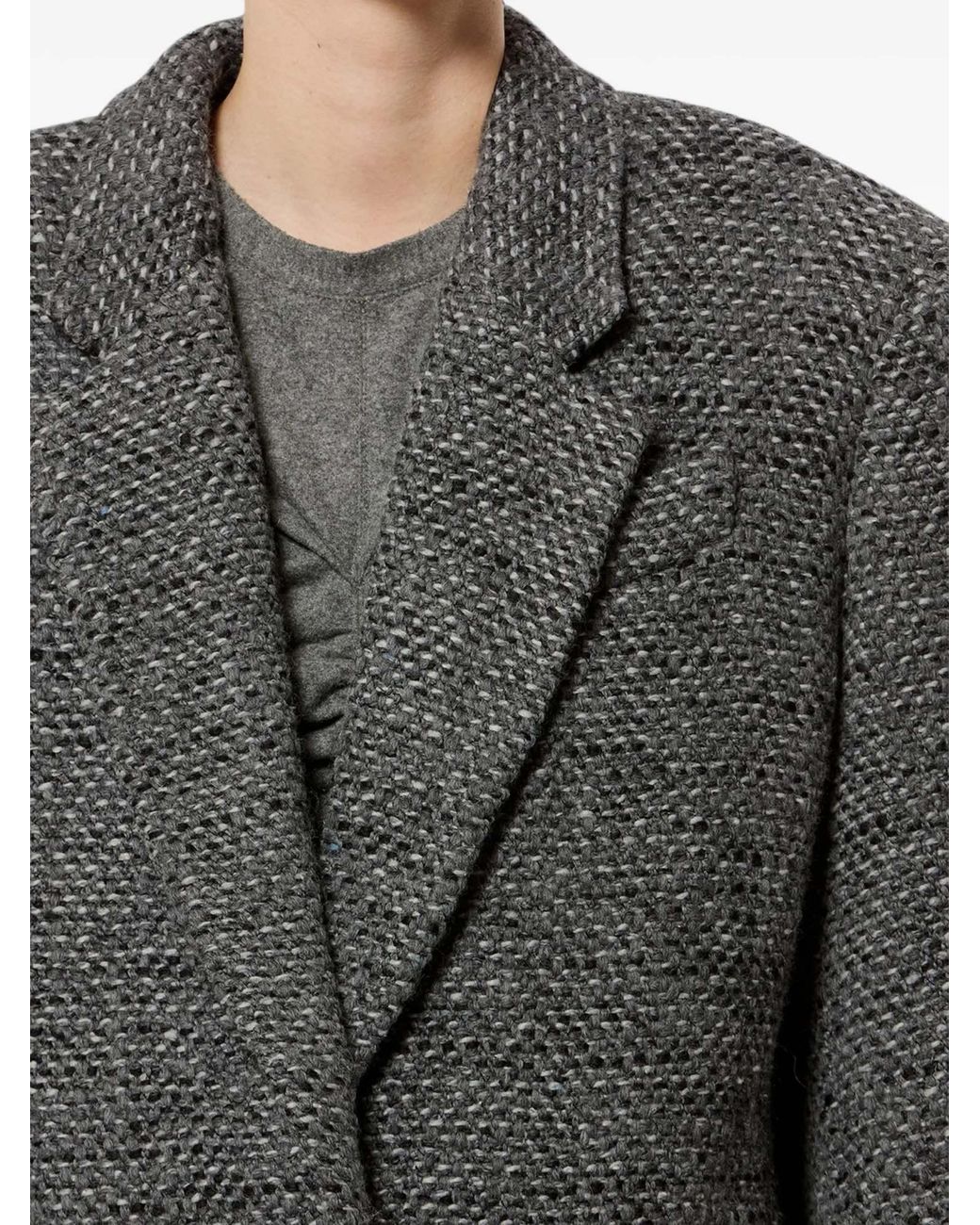 Isabel Marant Black Textured Singlebutton Blazer