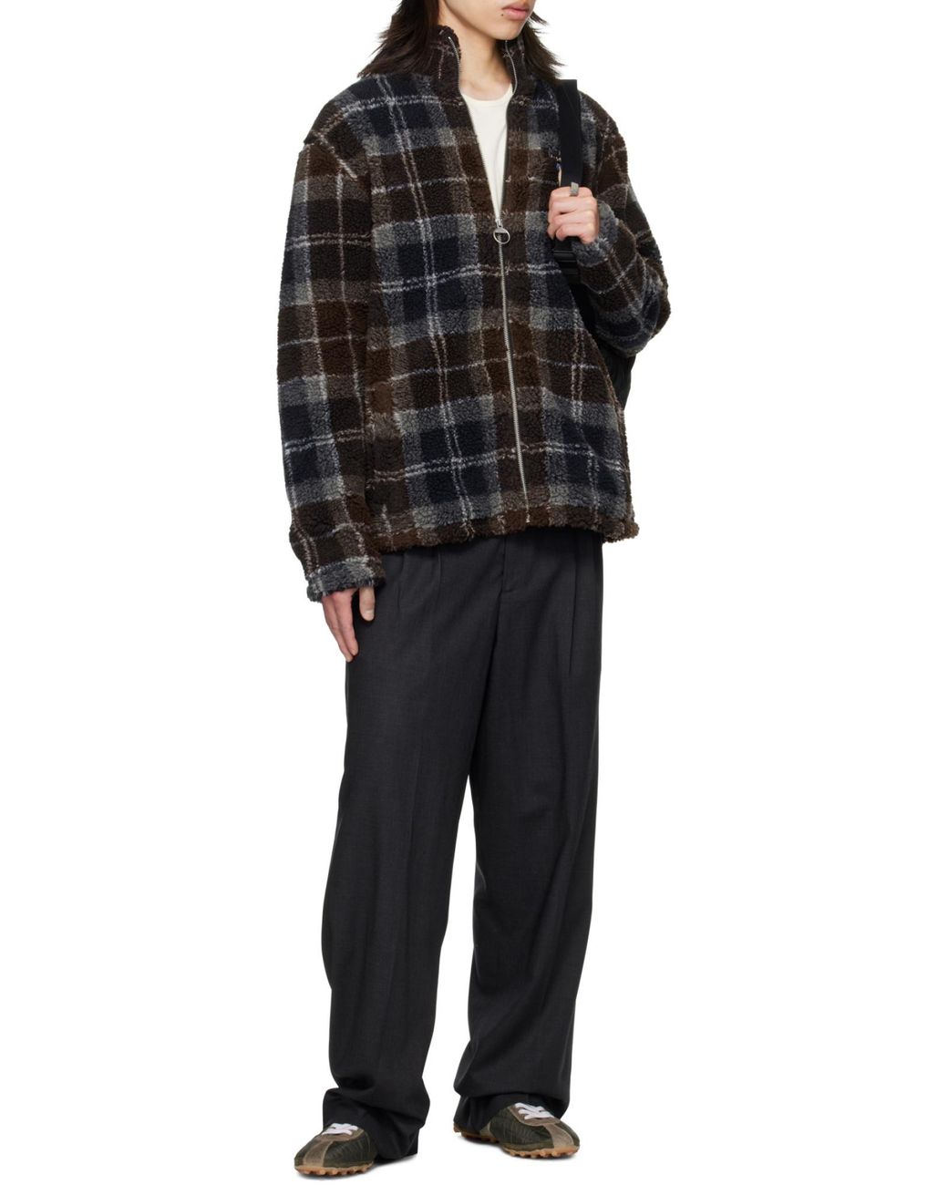 Barbour Black Tartan Check-Patterm Jacket for men