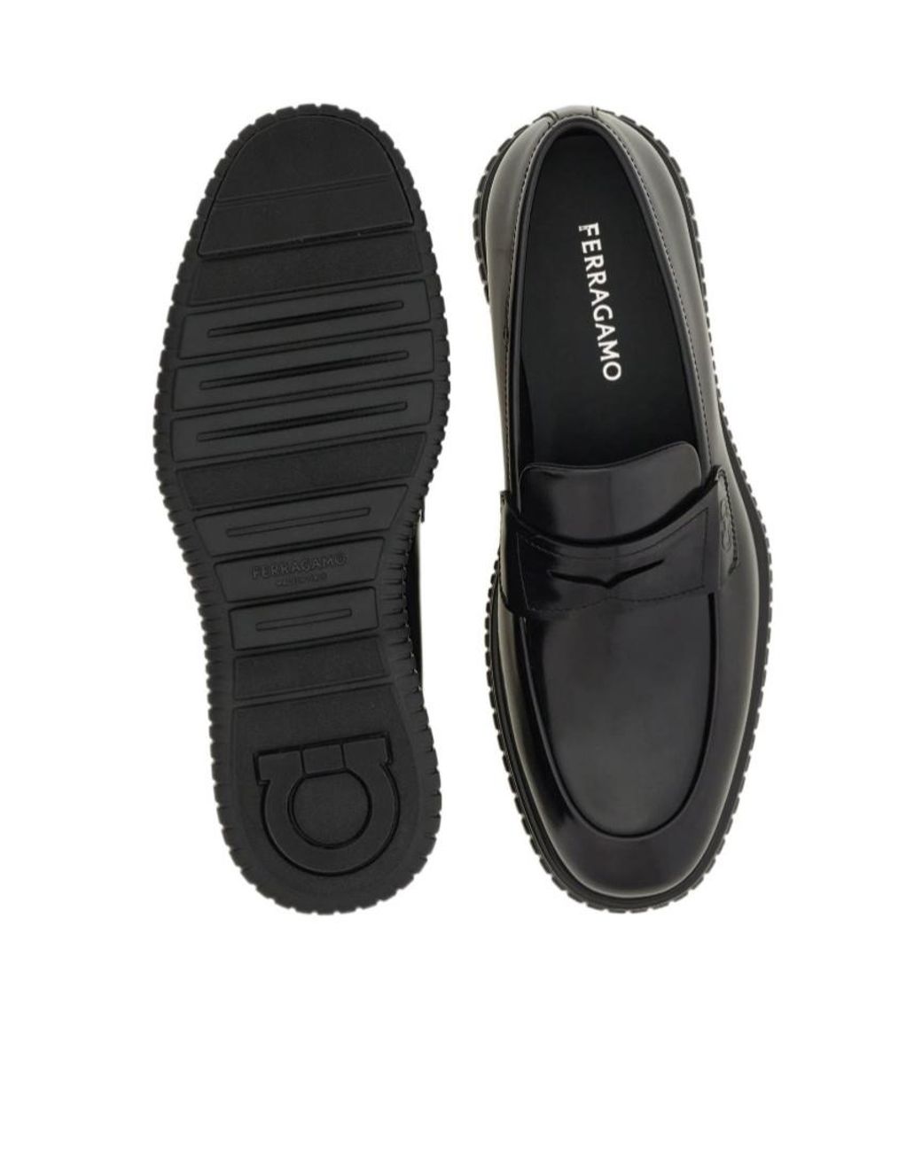 Ferragamo Black Casual Loafer for men