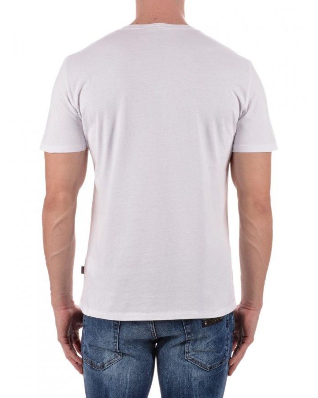 Just Cavalli White Graffiti Print T-Shirt for men