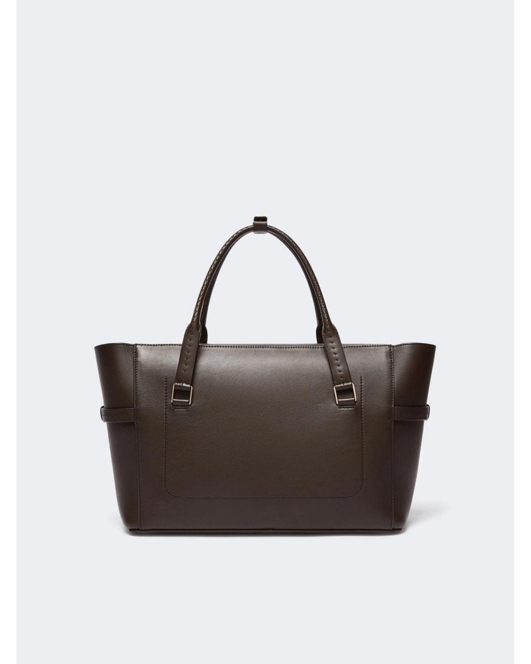 Max Mara Black Smooth Leather Handbag
