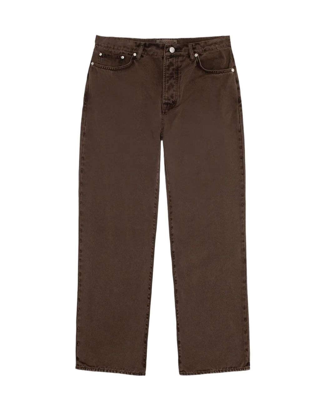 Stussy Brown Straight-Leg Jeans for men
