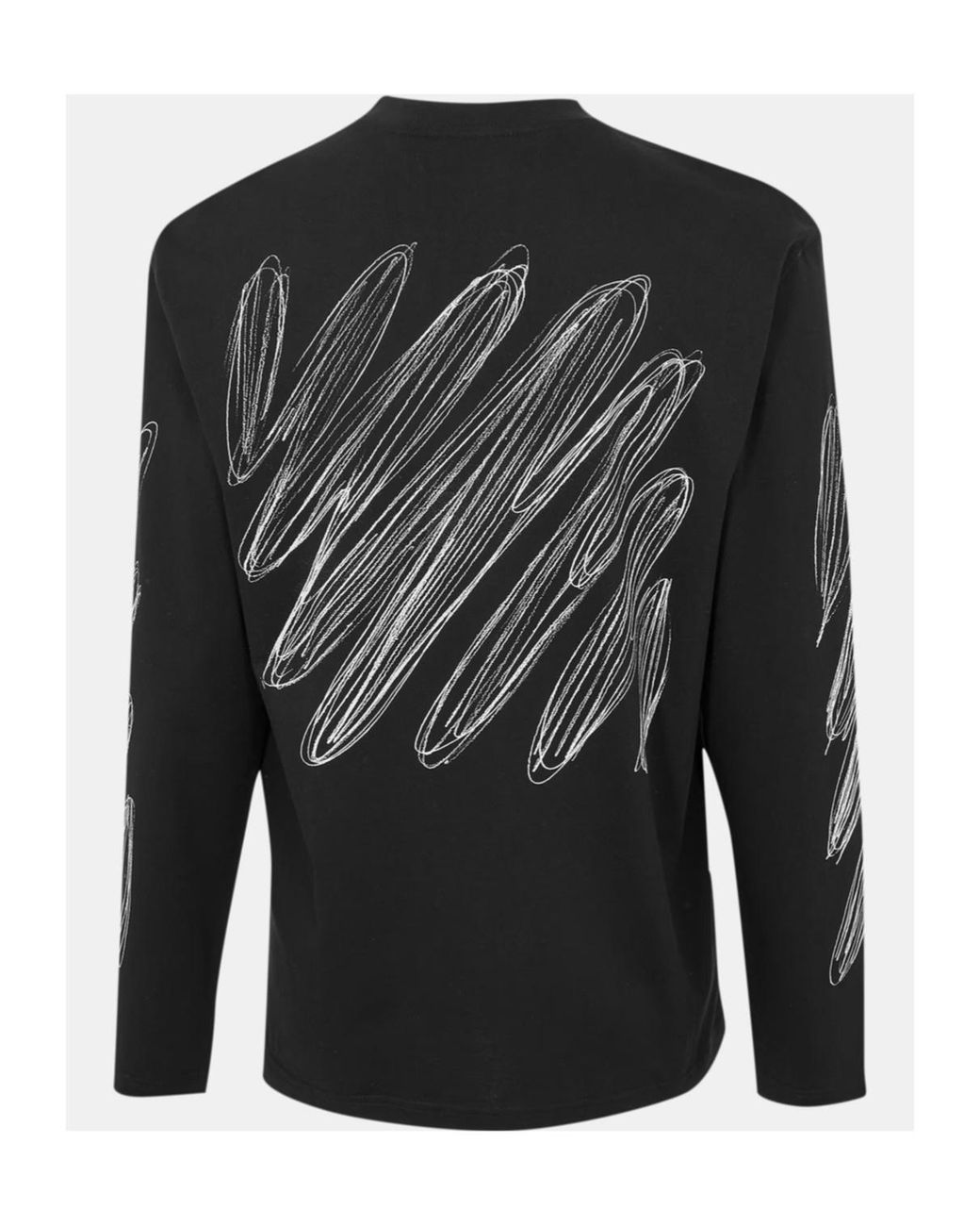 Off-White c/o Virgil Abloh Black Logo Long-Sleeve T-Shirt for men