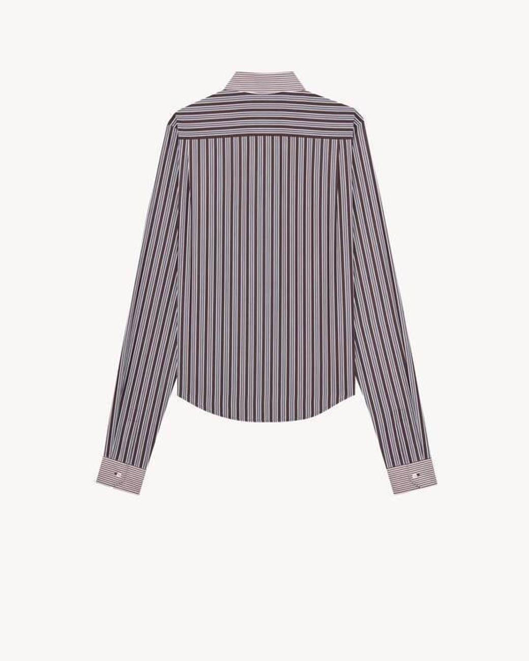 Saint Laurent Purple Striped Winchester Shirt for men