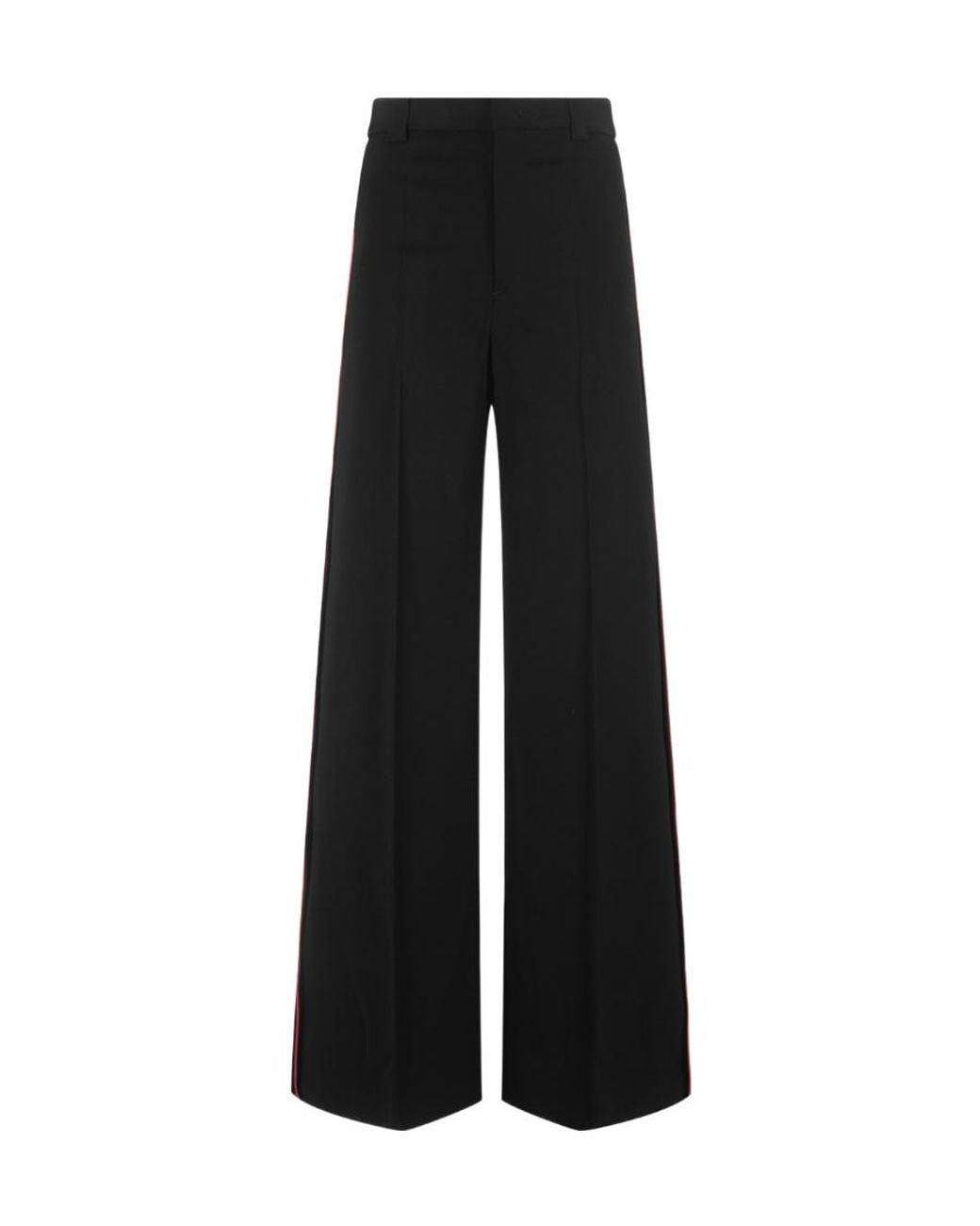 RED Valentino Black Logo Casual Pants