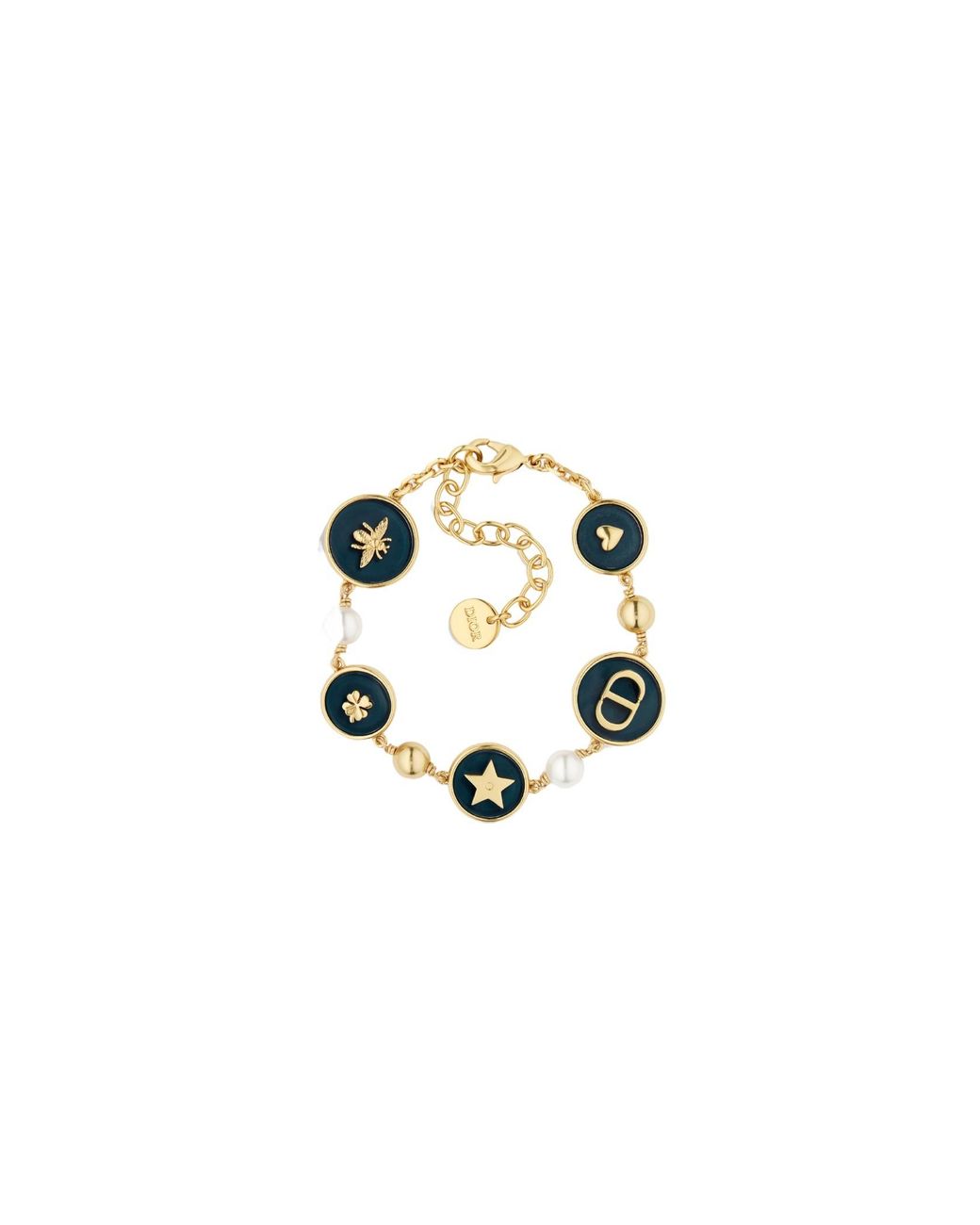 Dior White D-Luck Bracelet