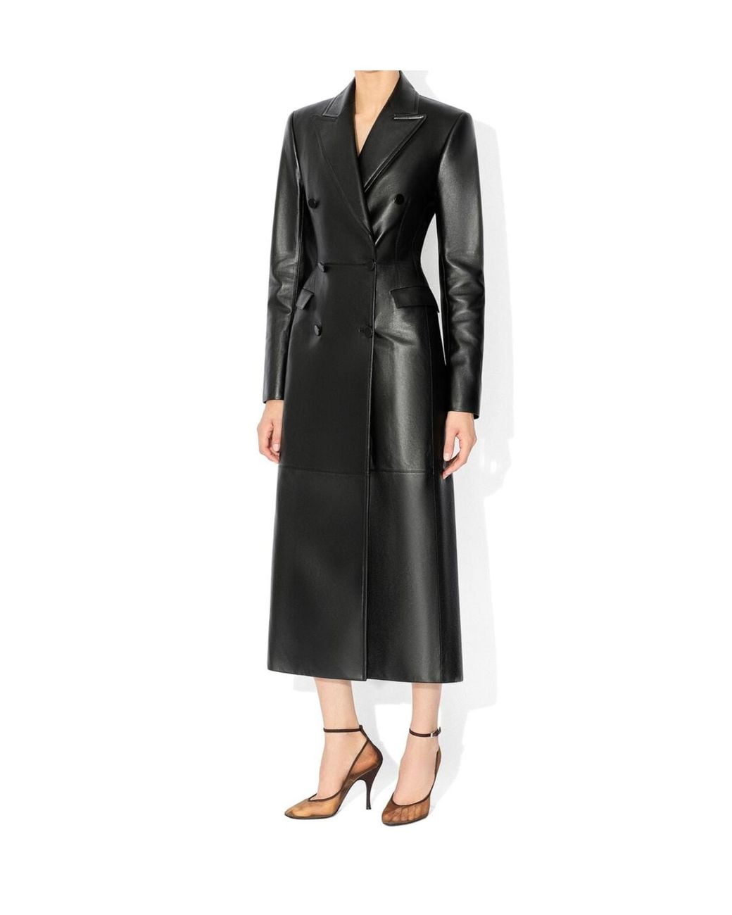 Alaïa Black Soft Lambskin Tailored Coat