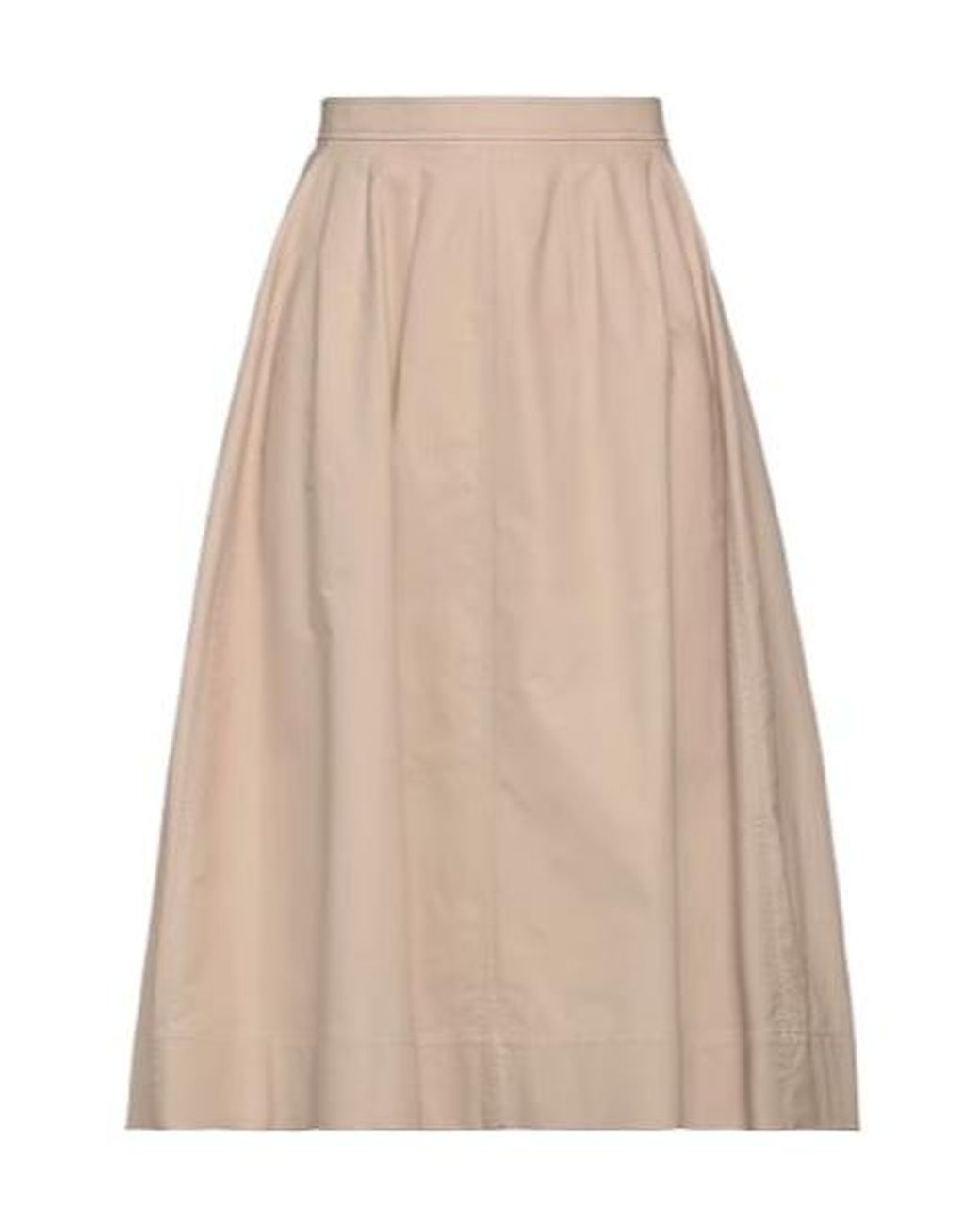 Chloé Natural Minimalist Midi Skirt