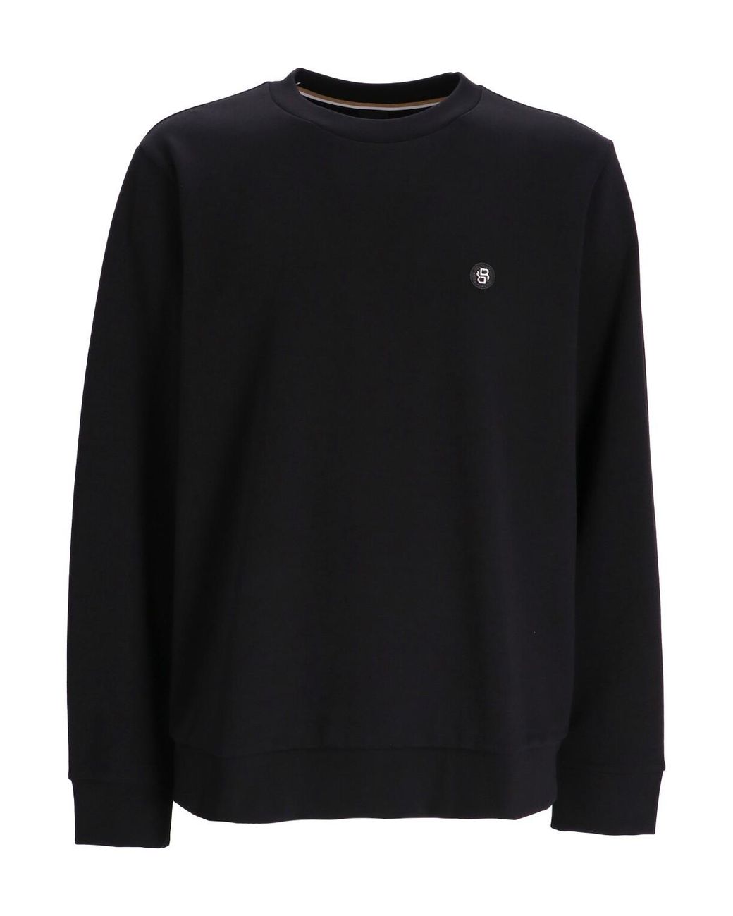 Boss Black Boss Logo Plaque Crewneck Sweatshirt for men