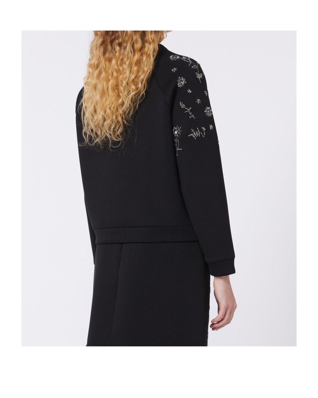 Weekend by Maxmara Black Embellished Sweatshirt
