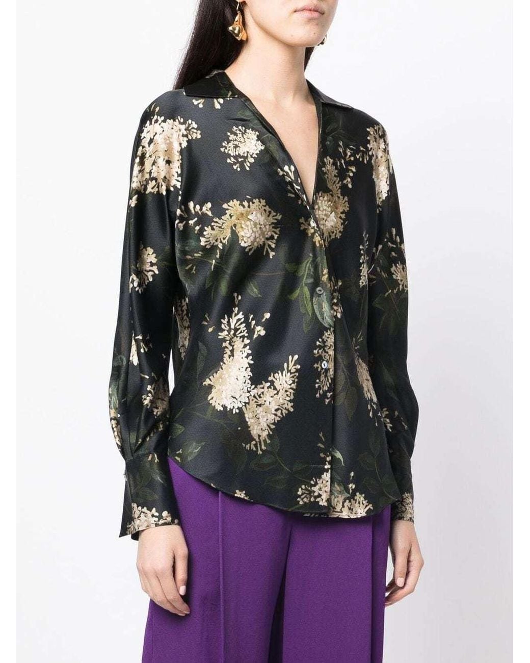 Vince Black Long-Sleeved Shirt