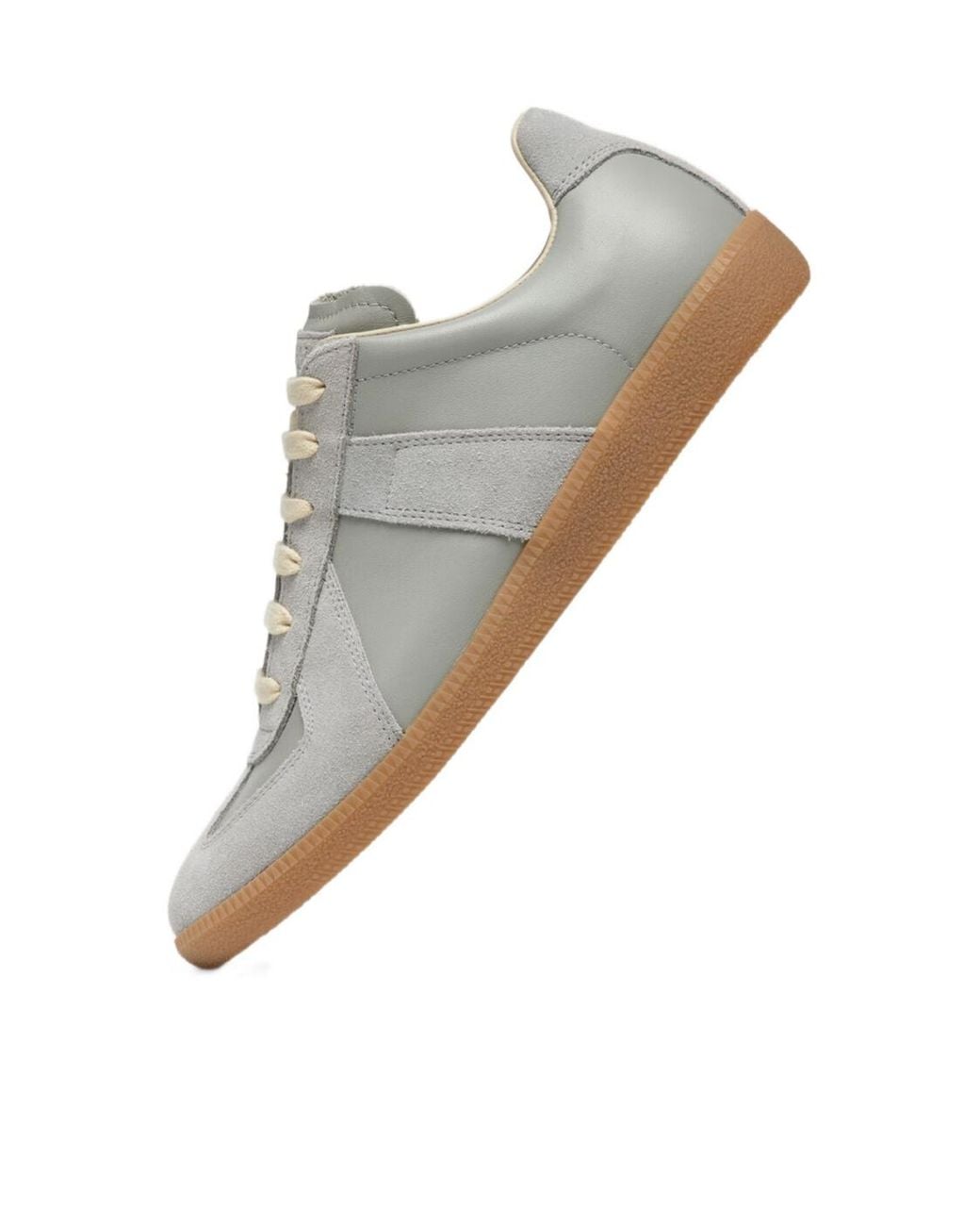 Maison Margiela Gray Replica Lace-Up Sneakers