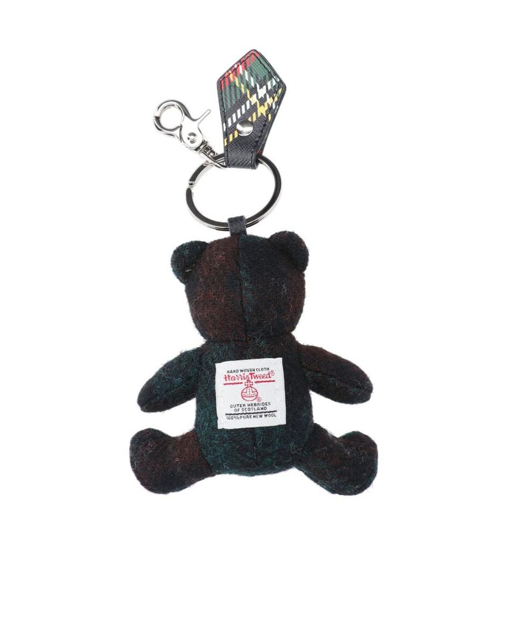 Vivienne Westwood White Teddy Bear Shaped Keychain