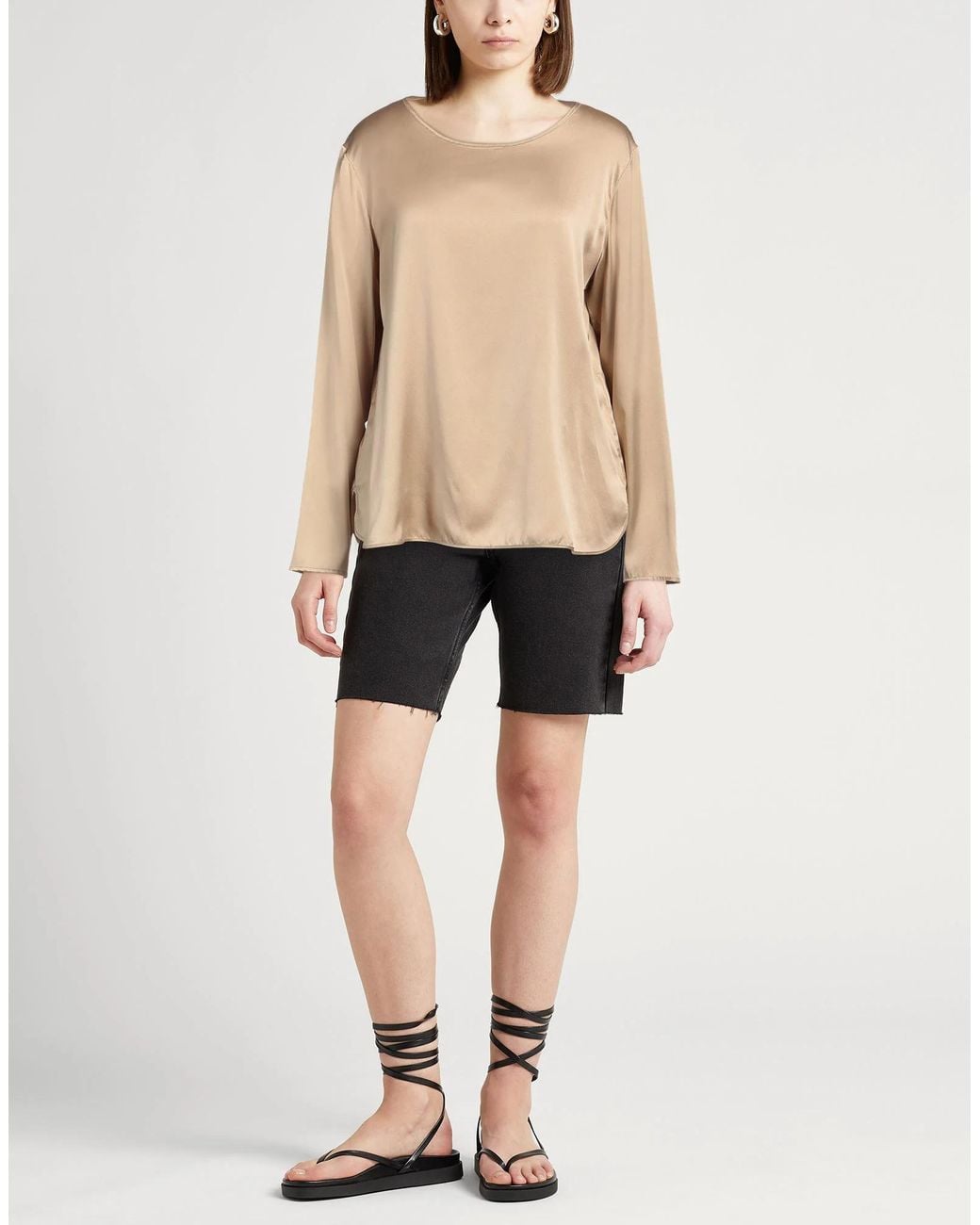 Max Mara Natural Long Sleeves Tops