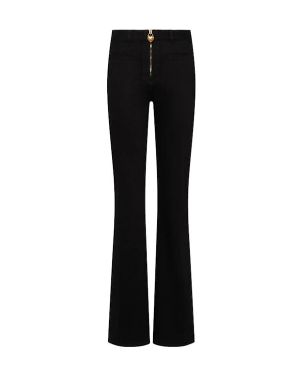 Chloé Black High Rise Straight Pants