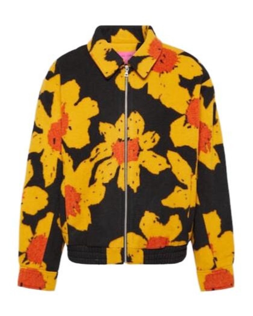 The Elder Statesman Yellow Senna Wool And Cashmere Bomber Jacket for men