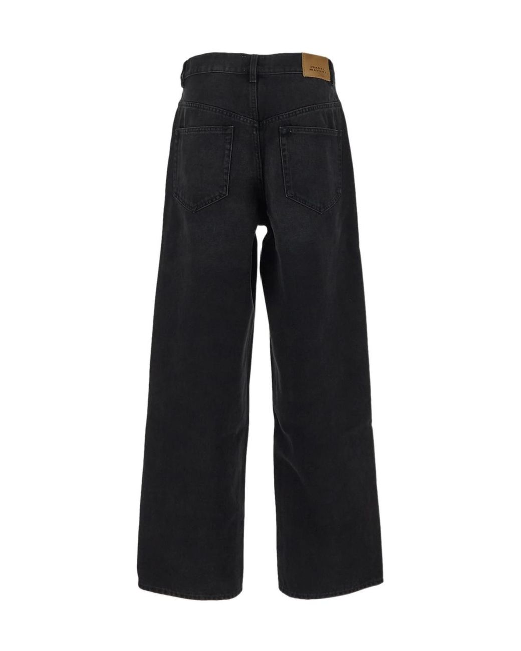 Isabel Marant Black Joanny Logo-Patch Jeans